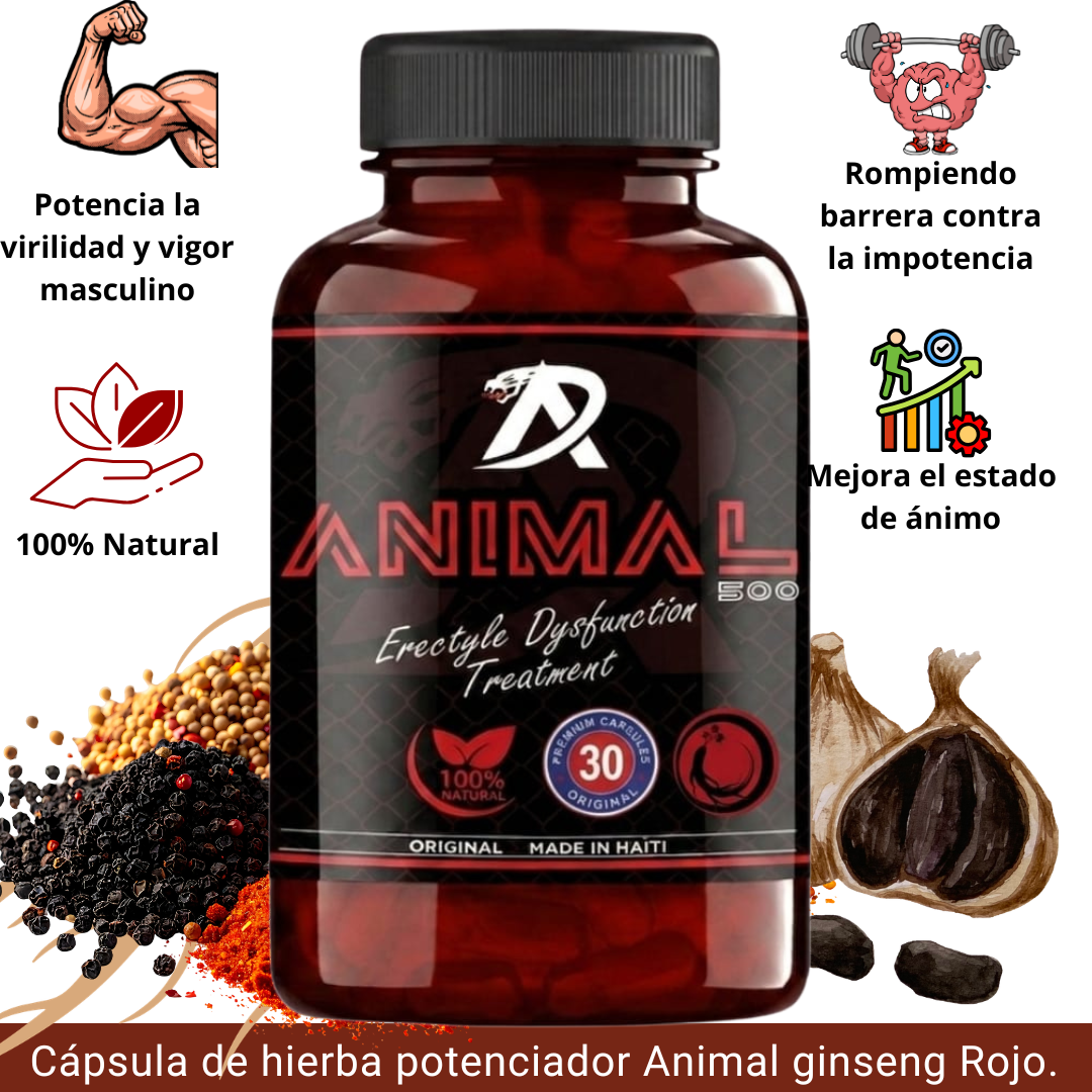 Potenciador sexual masculino cápsula animal 30UN